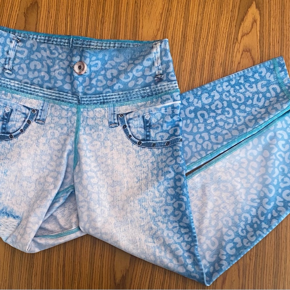 Shape up denim design jeggings or yoga leggings Sz XS